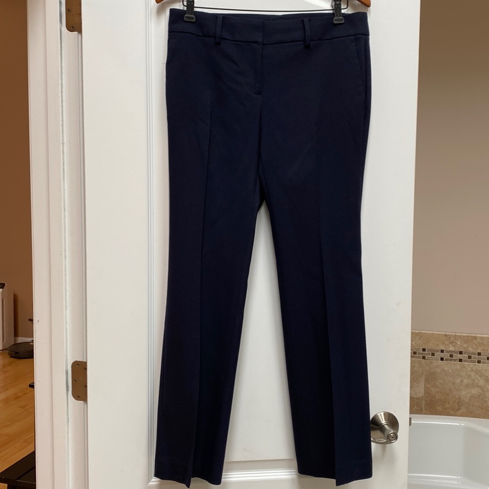 LOFT Navy, straight leg dress pants, 4P